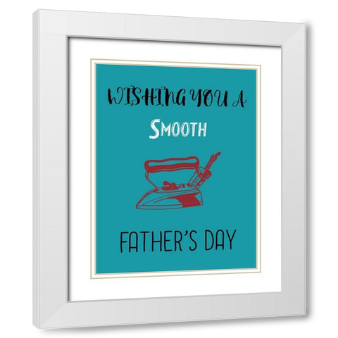 Father 3 White Modern Wood Framed Art Print with Double Matting by Phillip, Jamie