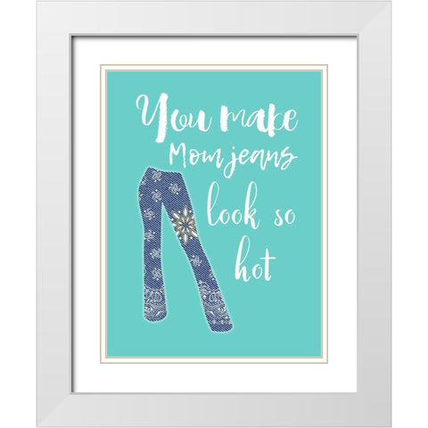 Mother 7 White Modern Wood Framed Art Print with Double Matting by Phillip, Jamie