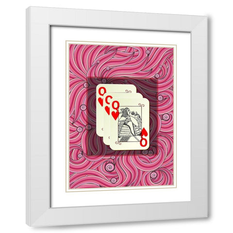 Queen Mom White Modern Wood Framed Art Print with Double Matting by Phillip, Jamie