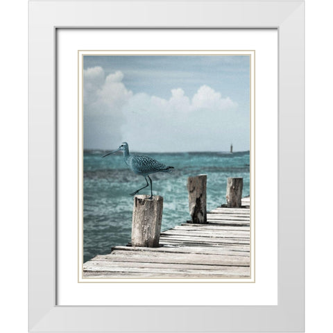 Jetty White Modern Wood Framed Art Print with Double Matting by Phillip, Jamie