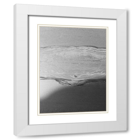 Black Space Line 2 White Modern Wood Framed Art Print with Double Matting by Phillip, Jamie
