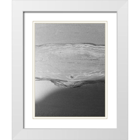 Black Space Line 2 White Modern Wood Framed Art Print with Double Matting by Phillip, Jamie
