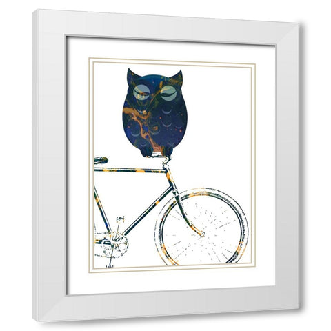 Bicycle Travel 2 White Modern Wood Framed Art Print with Double Matting by Phillip, Jamie