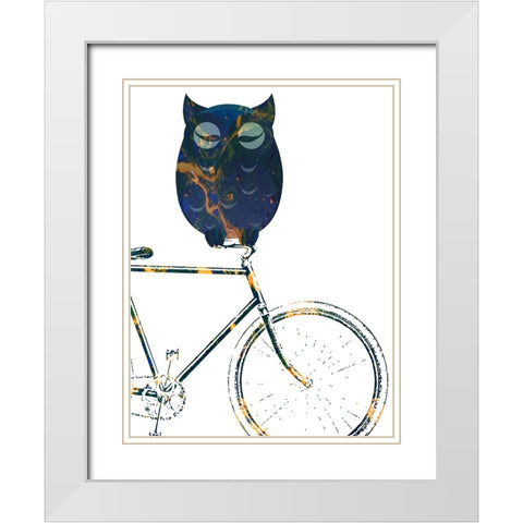 Bicycle Travel 2 White Modern Wood Framed Art Print with Double Matting by Phillip, Jamie