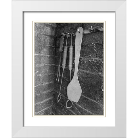 Old Cook House 2 White Modern Wood Framed Art Print with Double Matting by Phillip, Jamie