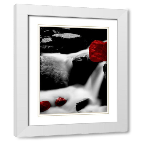 Red Rocks River 1 White Modern Wood Framed Art Print with Double Matting by Phillip, Jamie