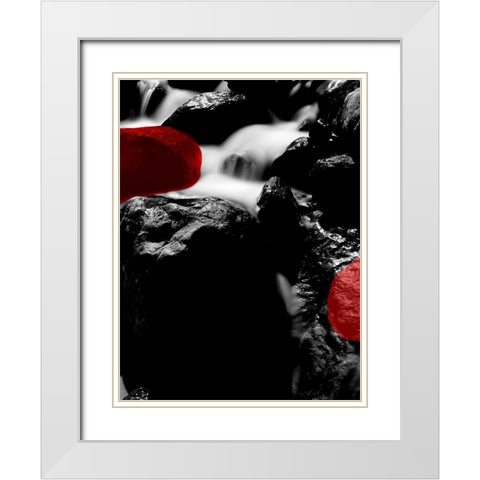Red Rocks River 2 White Modern Wood Framed Art Print with Double Matting by Phillip, Jamie