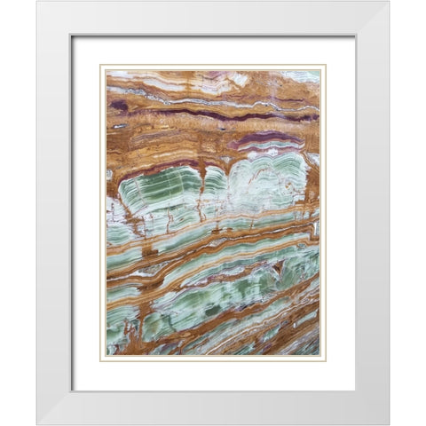 Marble Glaze White Modern Wood Framed Art Print with Double Matting by Phillip, Jamie