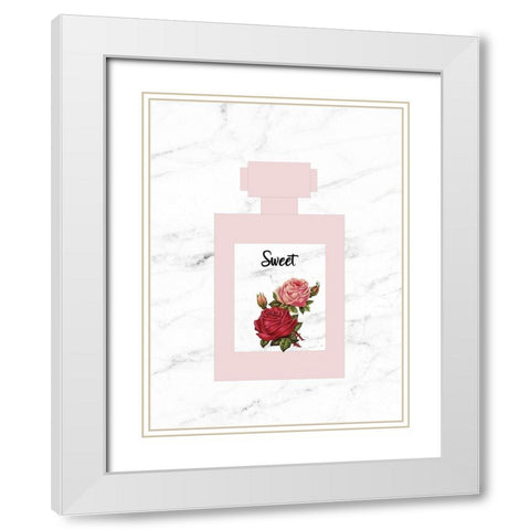 Sweet White Modern Wood Framed Art Print with Double Matting by Phillip, Jamie