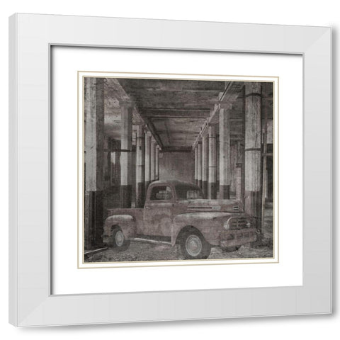Retro Ride White Modern Wood Framed Art Print with Double Matting by Phillip, Jamie