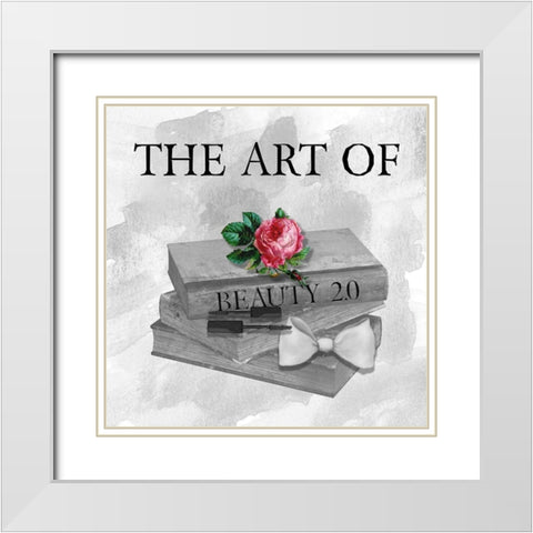 Beauty 2.0 White Modern Wood Framed Art Print with Double Matting by Phillip, Jamie