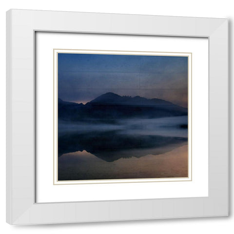 Wooden Lodge White Modern Wood Framed Art Print with Double Matting by Phillip, Jamie