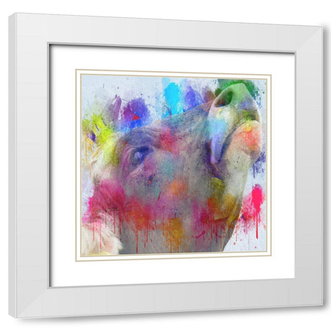Abstract Farmhouse 2 White Modern Wood Framed Art Print with Double Matting by Phillip, Jamie