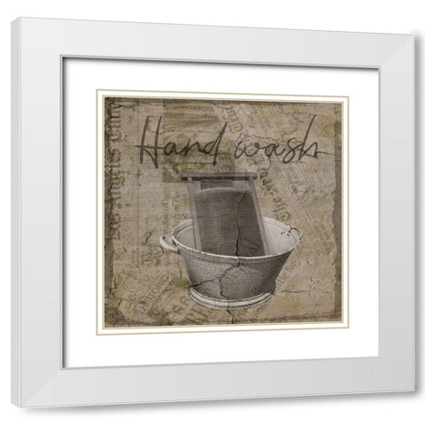 Vintage Wash White Modern Wood Framed Art Print with Double Matting by Phillip, Jamie