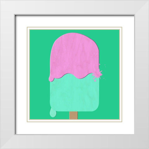 Pop Pop Pop White Modern Wood Framed Art Print with Double Matting by Phillip, Jamie