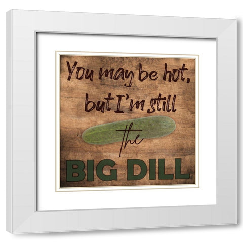 Kitchen Talk 2 White Modern Wood Framed Art Print with Double Matting by Phillip, Jamie