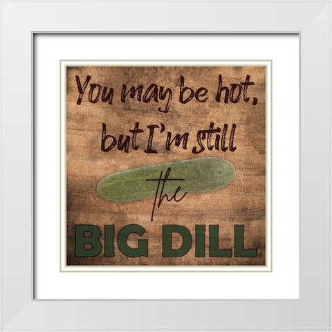 Kitchen Talk 2 White Modern Wood Framed Art Print with Double Matting by Phillip, Jamie