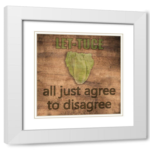 Kitchen Talk 6 White Modern Wood Framed Art Print with Double Matting by Phillip, Jamie