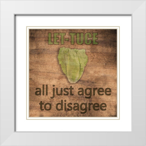 Kitchen Talk 6 White Modern Wood Framed Art Print with Double Matting by Phillip, Jamie