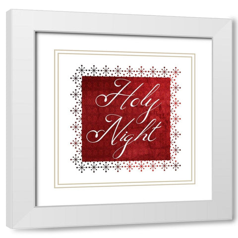 Holy Night White Modern Wood Framed Art Print with Double Matting by Phillip, Jamie