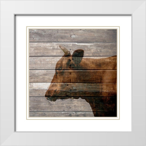 Bullkin White Modern Wood Framed Art Print with Double Matting by Phillip, Jamie