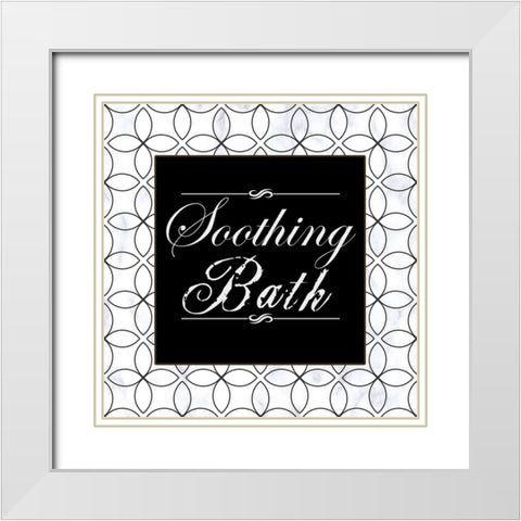 Elegain Bath White Modern Wood Framed Art Print with Double Matting by Phillip, Jamie