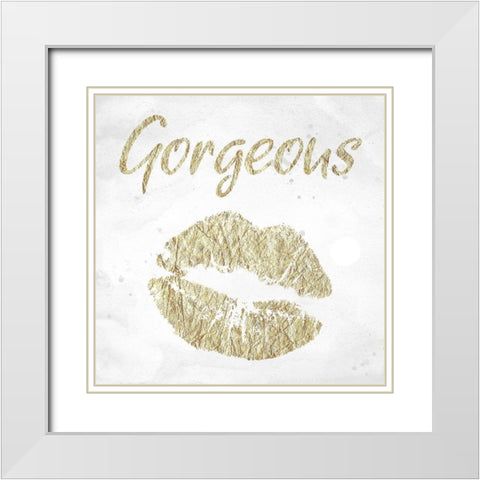 Gorgeous White Modern Wood Framed Art Print with Double Matting by Phillip, Jamie