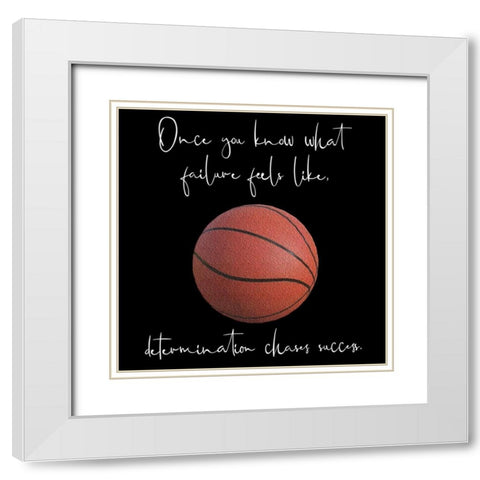 Success White Modern Wood Framed Art Print with Double Matting by Phillip, Jamie