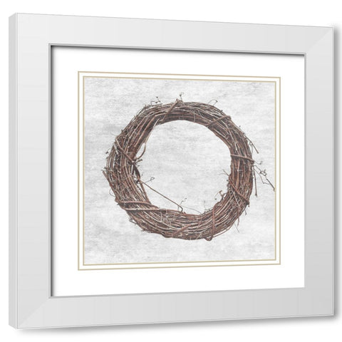 Farmhouse 2 White Modern Wood Framed Art Print with Double Matting by Phillip, Jamie