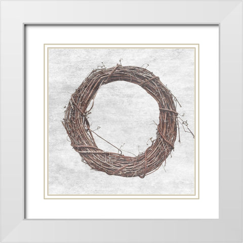 Farmhouse 2 White Modern Wood Framed Art Print with Double Matting by Phillip, Jamie