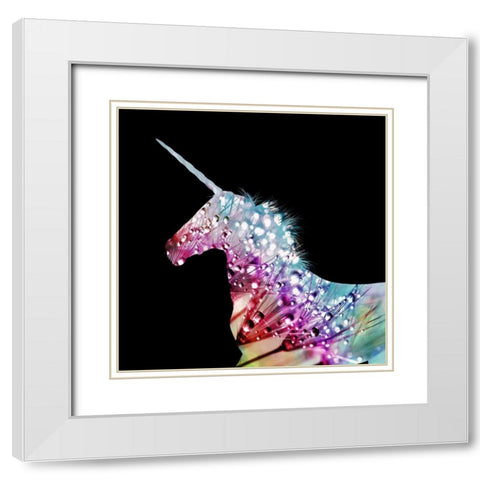 Unique Horn White Modern Wood Framed Art Print with Double Matting by Phillip, Jamie