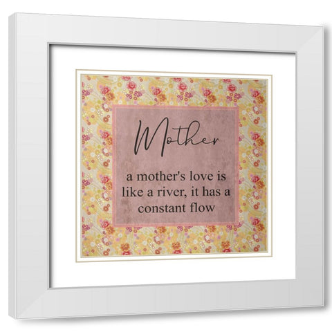 A mothers Love White Modern Wood Framed Art Print with Double Matting by Phillip, Jamie