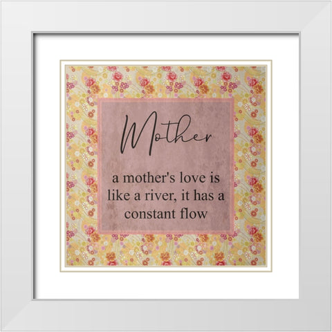 A mothers Love White Modern Wood Framed Art Print with Double Matting by Phillip, Jamie