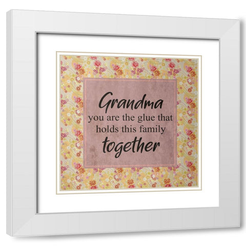 Grandma White Modern Wood Framed Art Print with Double Matting by Phillip, Jamie