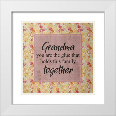 Grandma White Modern Wood Framed Art Print with Double Matting by Phillip, Jamie