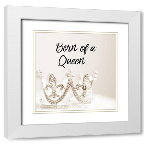Queen White Modern Wood Framed Art Print with Double Matting by Phillip, Jamie