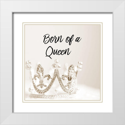 Queen White Modern Wood Framed Art Print with Double Matting by Phillip, Jamie