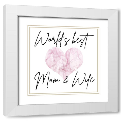Mon And Wife White Modern Wood Framed Art Print with Double Matting by Phillip, Jamie