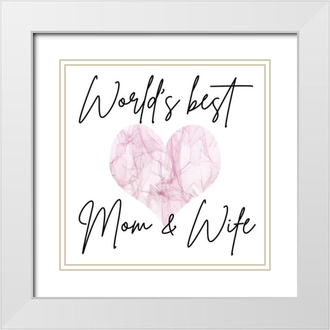 Mon And Wife White Modern Wood Framed Art Print with Double Matting by Phillip, Jamie