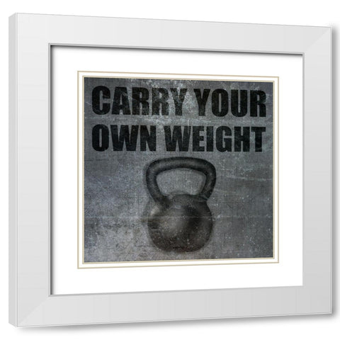 Gym White Modern Wood Framed Art Print with Double Matting by Phillip, Jamie