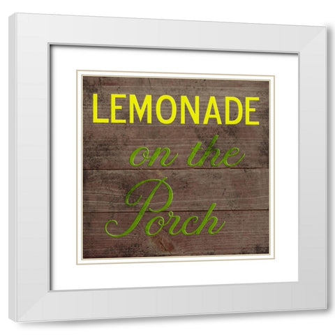 Porch 2 White Modern Wood Framed Art Print with Double Matting by Phillip, Jamie