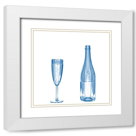 Wine White Modern Wood Framed Art Print with Double Matting by Phillip, Jamie