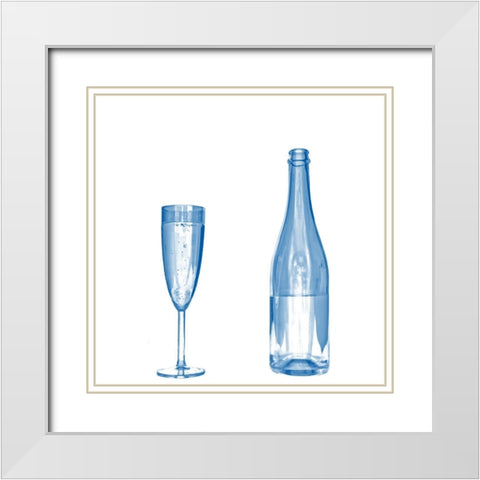 Wine White Modern Wood Framed Art Print with Double Matting by Phillip, Jamie