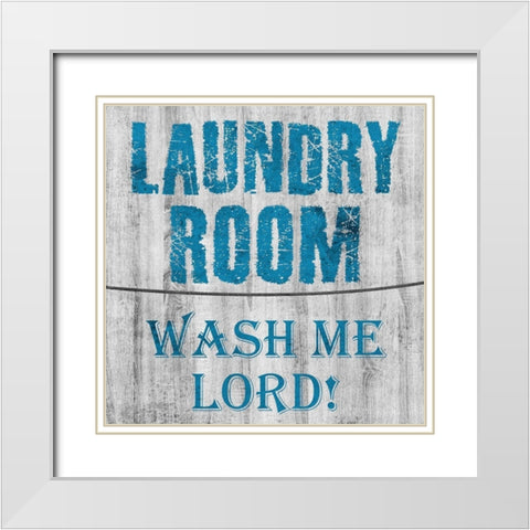Laundry 2 White Modern Wood Framed Art Print with Double Matting by Phillip, Jamie