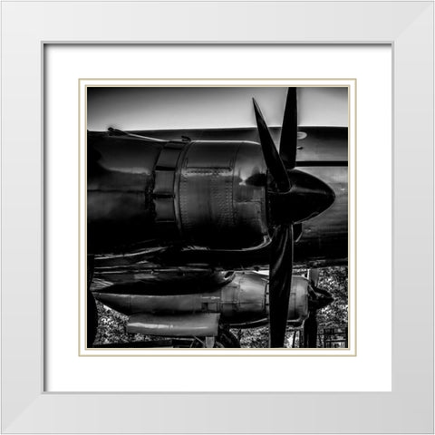 Air Plane White Modern Wood Framed Art Print with Double Matting by Phillip, Jamie