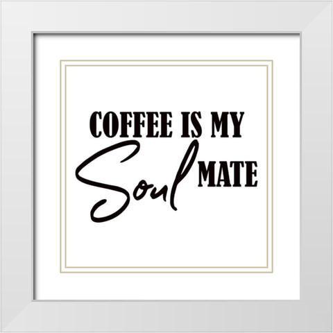 Coffee 2 White Modern Wood Framed Art Print with Double Matting by Phillip, Jamie