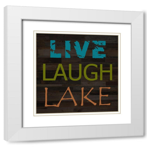 Lake 2 White Modern Wood Framed Art Print with Double Matting by Phillip, Jamie