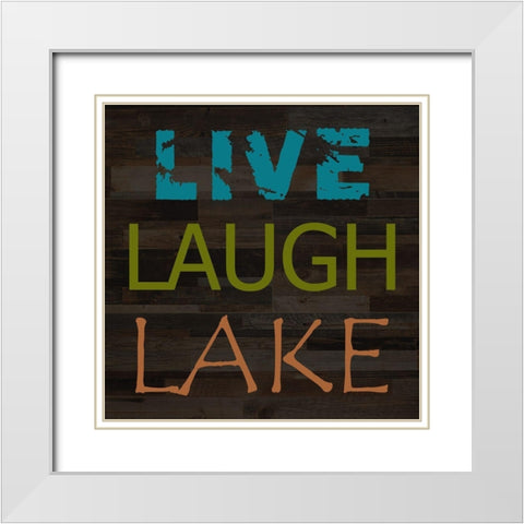 Lake 2 White Modern Wood Framed Art Print with Double Matting by Phillip, Jamie