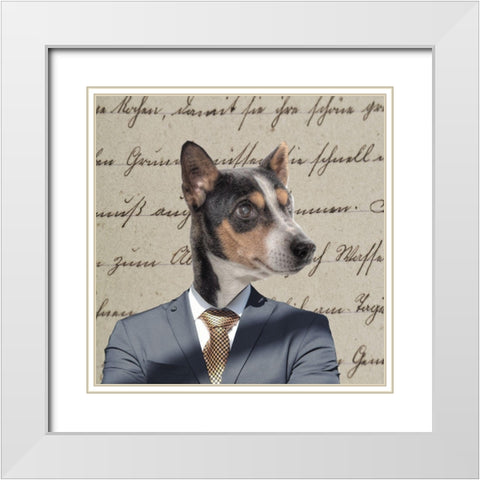 Ruff Top 4 White Modern Wood Framed Art Print with Double Matting by Phillip, Jamie