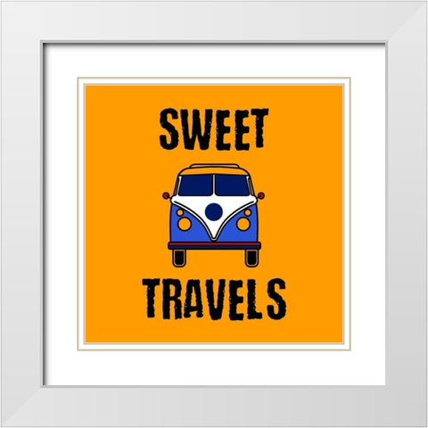 Sweet Trail White Modern Wood Framed Art Print with Double Matting by Phillip, Jamie